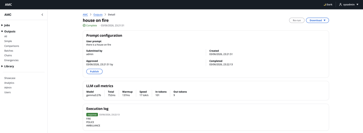 AMC — Agent Management Console screenshot